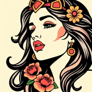 Retro 90S Persephone Tattoo