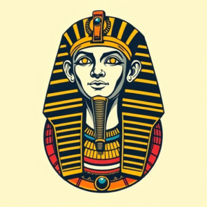 Retro 90S Pharaoh Tattoo