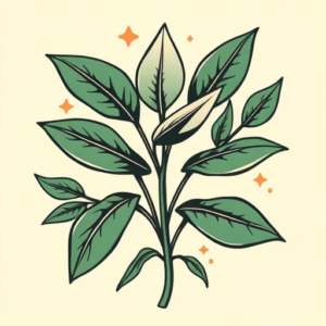 Retro 90S Plant Tattoo