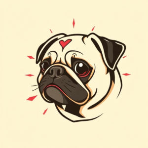 Retro 90S Pug Tattoo