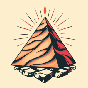 Retro 90S Pyramid Tattoo