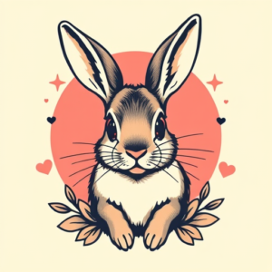 Retro 90S Rabbit Tattoo