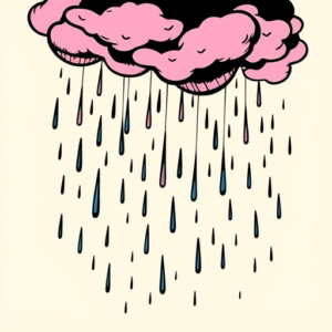 Retro 90S Rain Tattoo