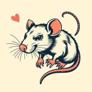 Retro 90S Rat Tattoo