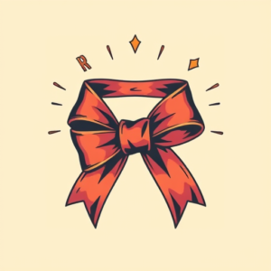 Retro 90S Ribbon Tattoo