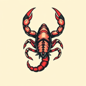 Retro 90S Scorpio Tattoo