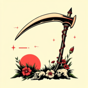 Retro 90S Scythe Tattoo