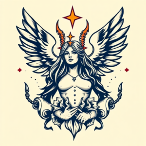 Retro 90S Seraphim Tattoo