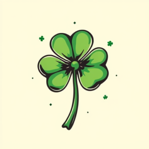 Retro 90S Shamrock Tattoo