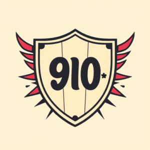 Retro 90S Shield Tattoo
