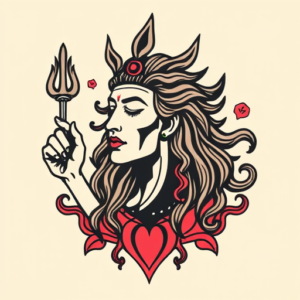 Retro 90S Shiva Tattoo