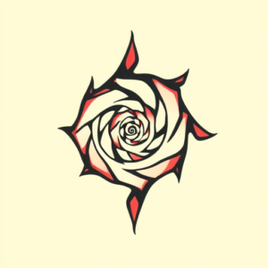 Retro 90S Spiral Tattoo