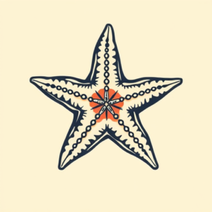 Retro 90S Starfish Tattoo