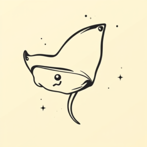 Retro 90S Stingray Tattoo