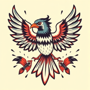 Retro 90S Thunderbird Tattoo