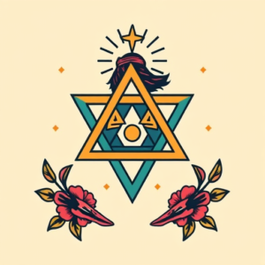 Retro 90S Trinity Tattoo