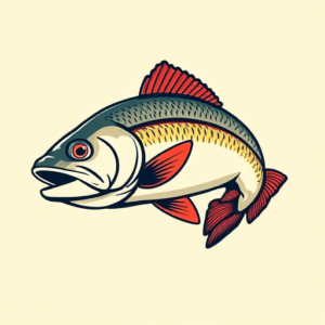 Retro 90S Trout Tattoo