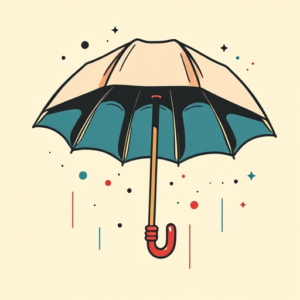 Retro 90S Umbrella Tattoo