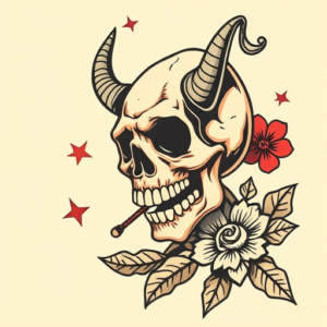 Retro 90S Voodoo Tattoo