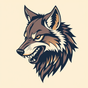 Retro 90S Werewolf Tattoo