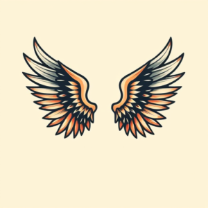 Retro 90S Wings Tattoo