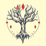 Retro 90S Yggdrasil Tattoo