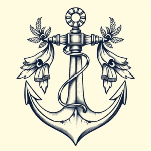 Roman Anchor Tattoo