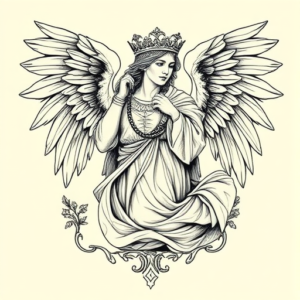 Roman Angel Tattoo