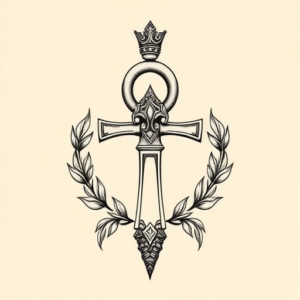 Roman Ankh Tattoo