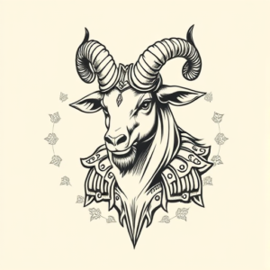 Roman Capricorn Tattoo