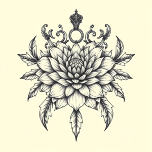 Roman Chrysanthemum Tattoo