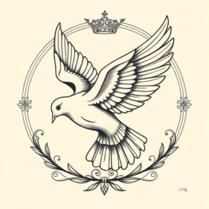 Roman Dove Tattoo