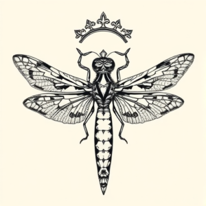 Roman Dragonfly Tattoo