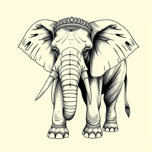 Roman Elephant Tattoo