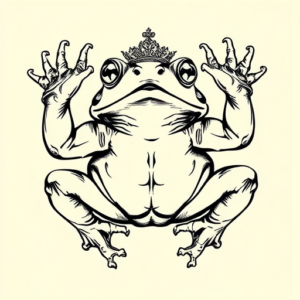 Roman Frog Tattoo
