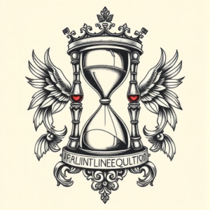 Roman Hourglass Tattoo