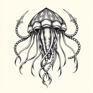 Roman Jellyfish Tattoo