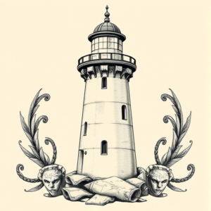 Roman Lighthouse Tattoo