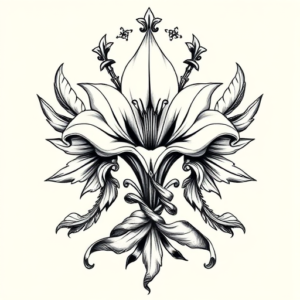 Roman Lily Tattoo
