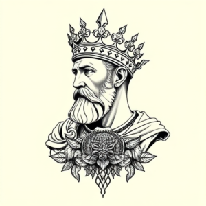 Roman Marigold Tattoo