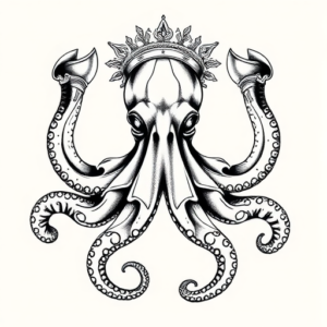 Roman Octopus Tattoo
