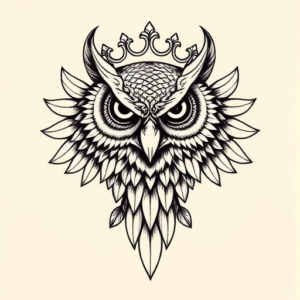 Roman Owl Tattoo