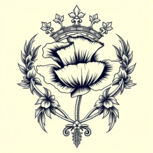 Roman Poppy Tattoo