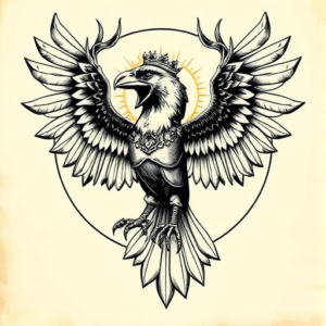 Roman Raven Tattoo