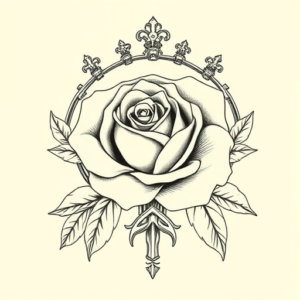 Roman Rose Tattoo