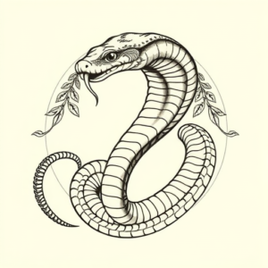 Roman Snake Tattoo