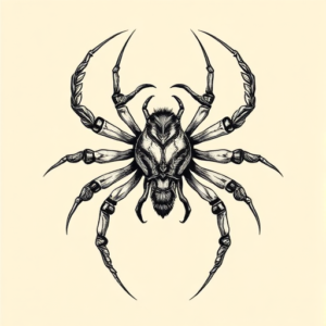 Roman Spider Tattoo