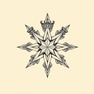 Roman Star Tattoo