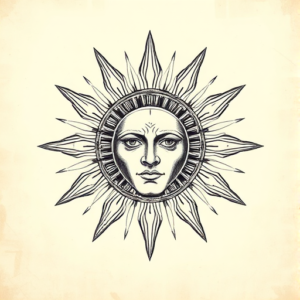 Roman Sun Tattoo