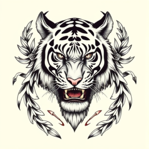 Roman Tiger Tattoo